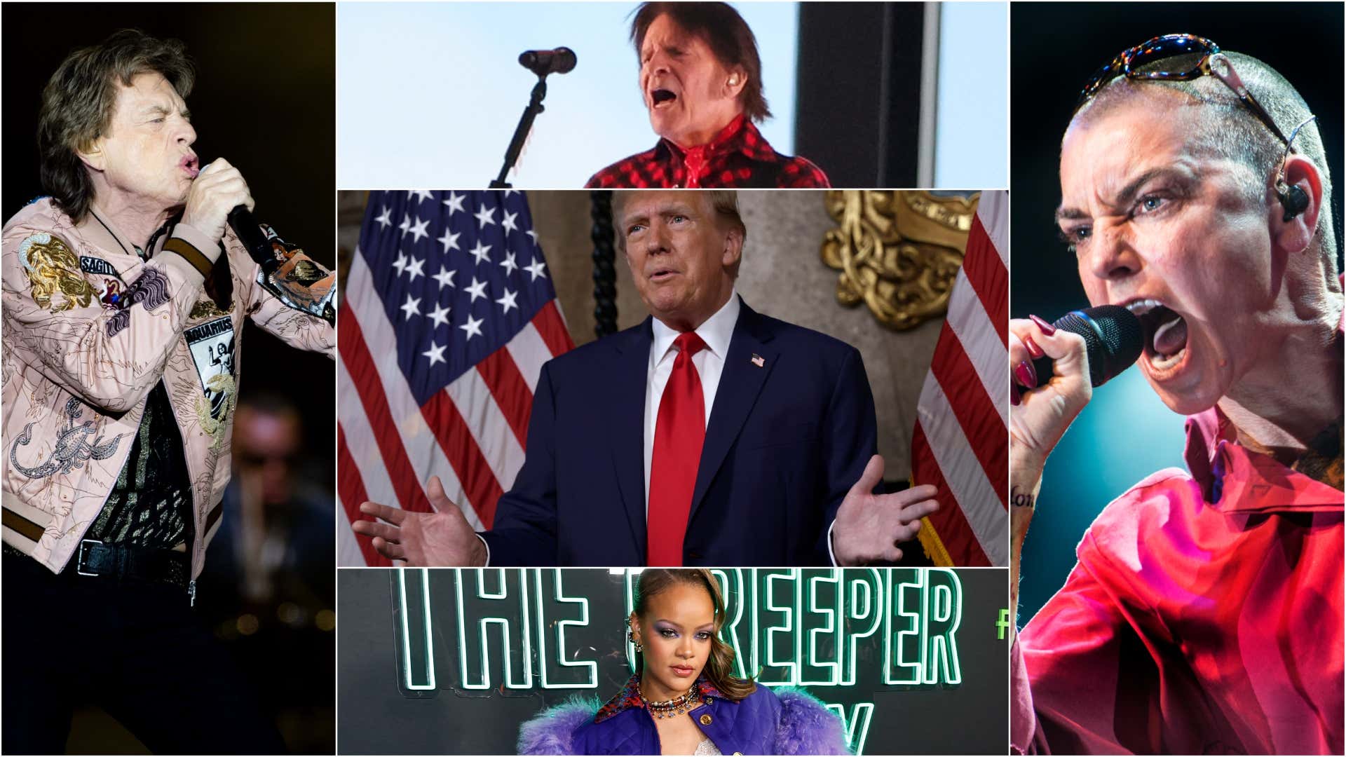 Sinead O'Connor und weitere Künstler, die Donald Trump sagten, er solle damit aufhören